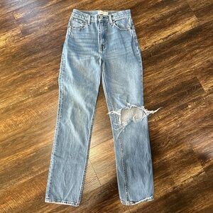 Abercrombie & Fitch Distressed Blue Jeans